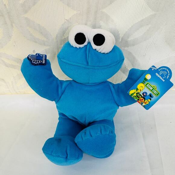 1996 Applause Sesame Street Cookie Monster Plush Jim Henson‎ Blue - Picture 10 of 10